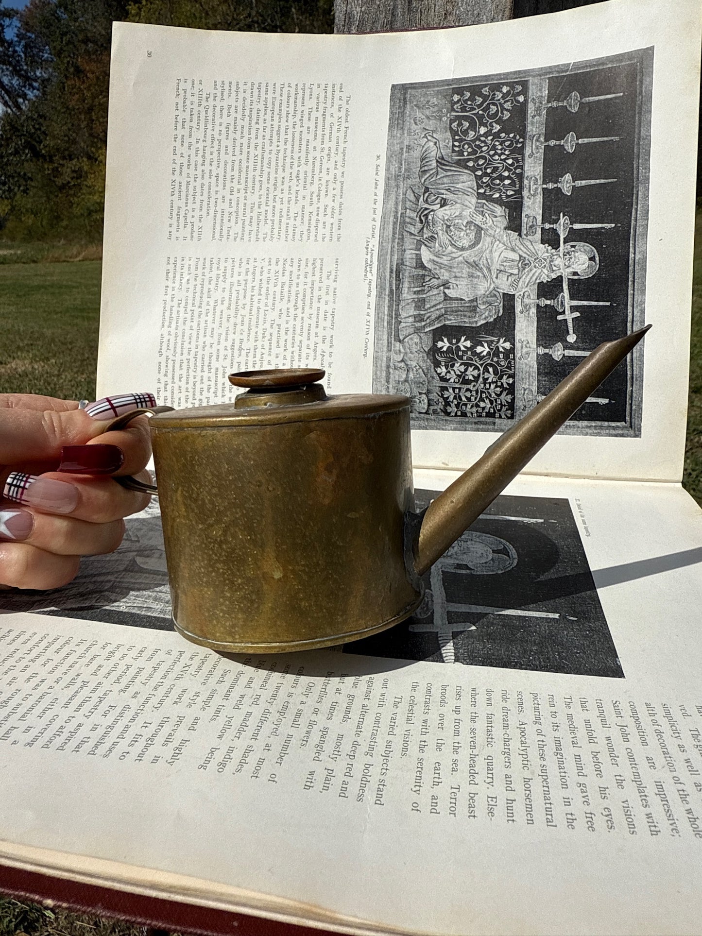 Antique Copper Oil Can