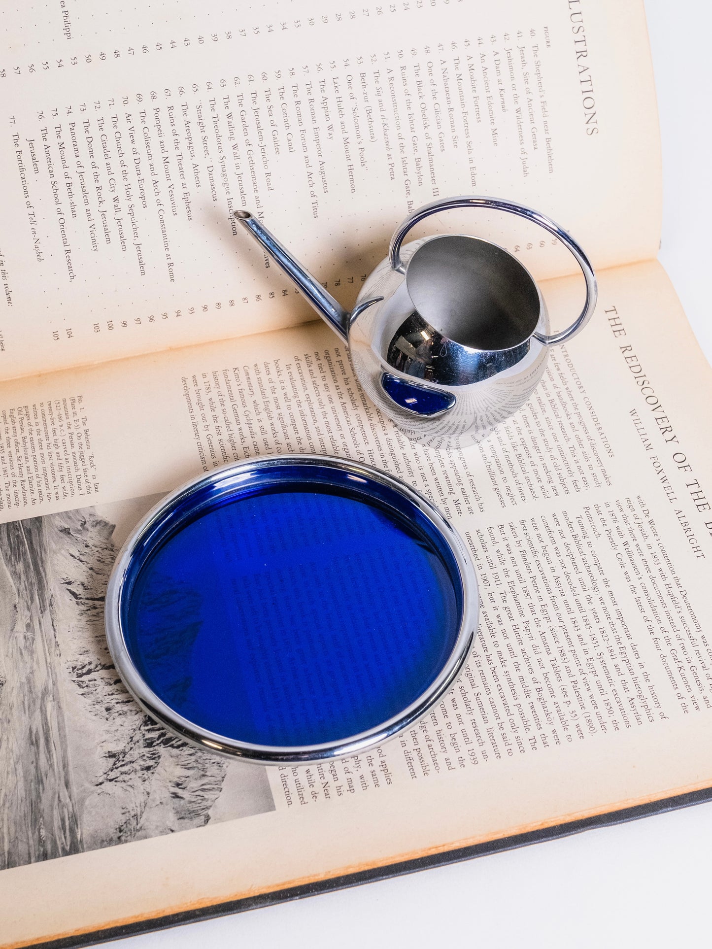 Vintage 1930s Russel Wright Chase Chrome Tableware 2-Piece Set