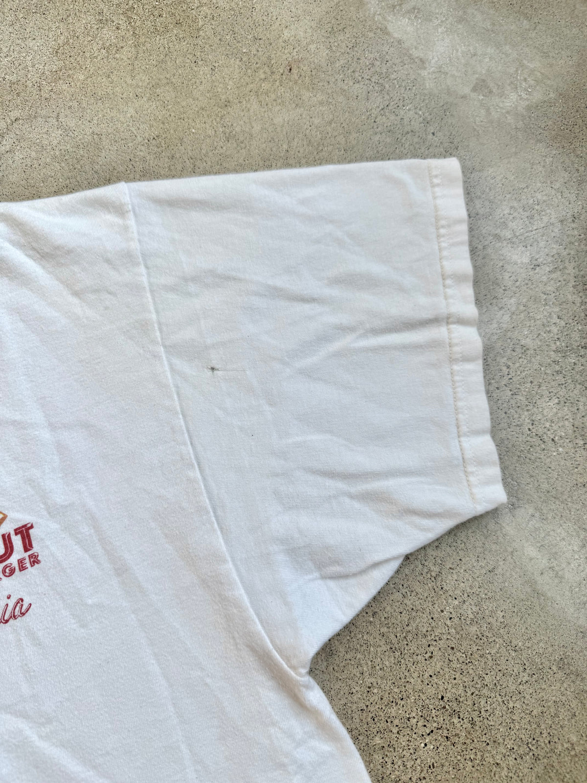 Vintage 2002 In-N-Out Burger White Cotton Graphic Tee | 2XL