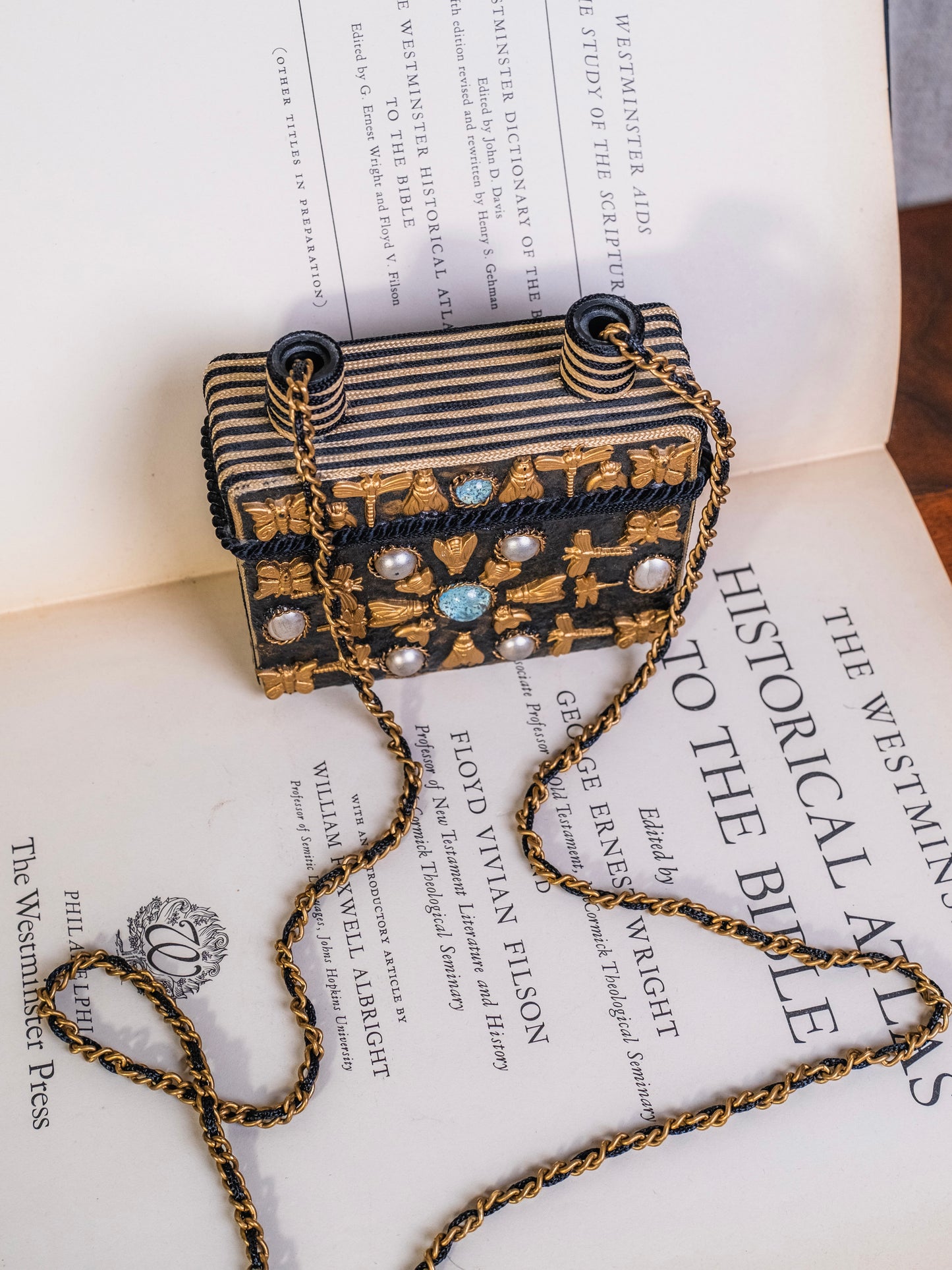 Vintage 1990s Mary Francis 3D Insect Crossbody Bag