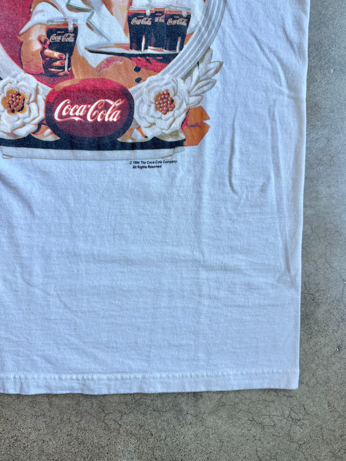 Vintage 1990s Coca-Cola “Have a Coke” White Graphic Tee | Medium