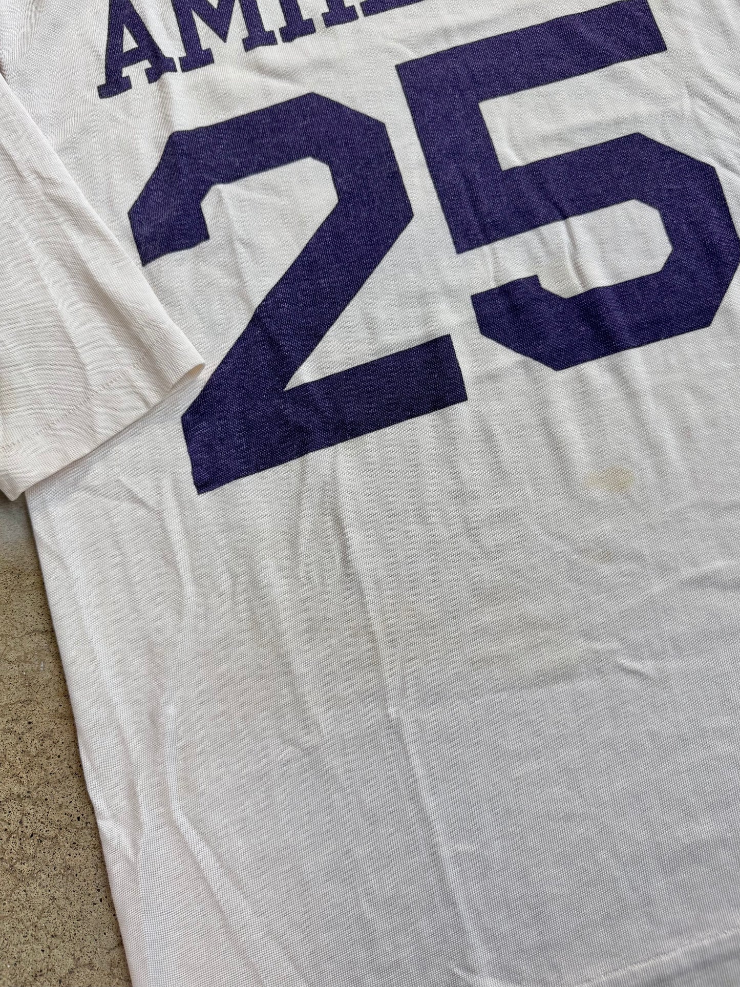 Vintage 1970s Champion Amherst College Football Tee | Medium