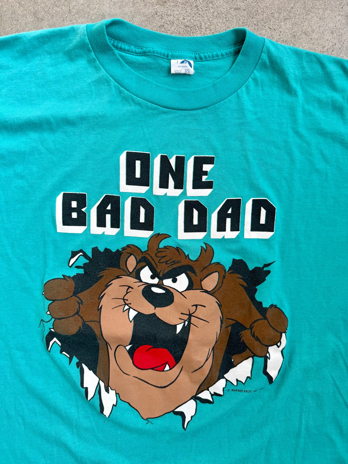 Vintage 1980s “One Bad Dad” Taz Cartoon Graphic Tee | XL