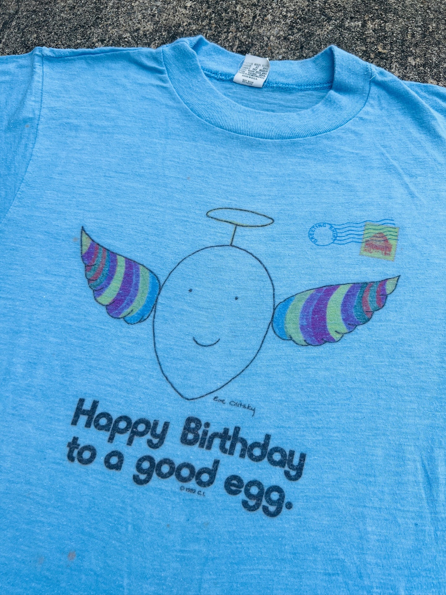 Vintage 1970s/80s “Happy Birthday To A Good Egg” Graphic Tee