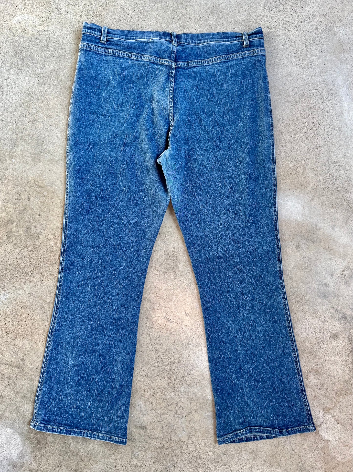 2000s Arizona Jean Co. Lattice Pocket Low-Rise Flared Jeans | XL