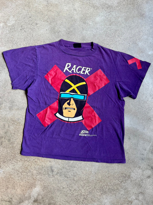 Vintage 1992 Purple Speed Racer Graphic Tee | Large