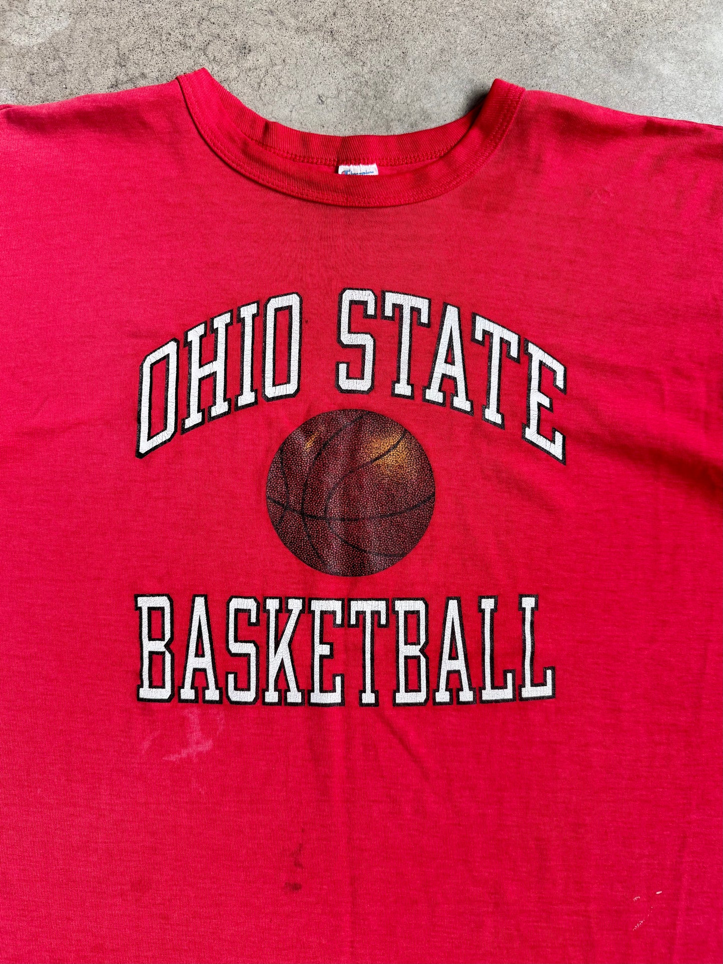 Vintage 1990s Champion Ohio State Basketball Tee  | XL