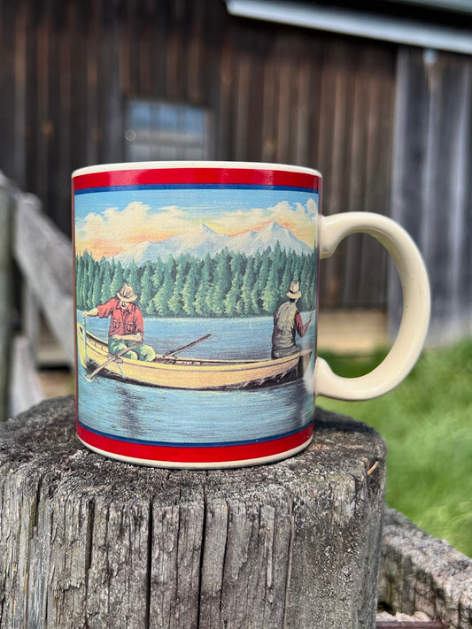 Vintage Eddie Bauer Fishing Mug