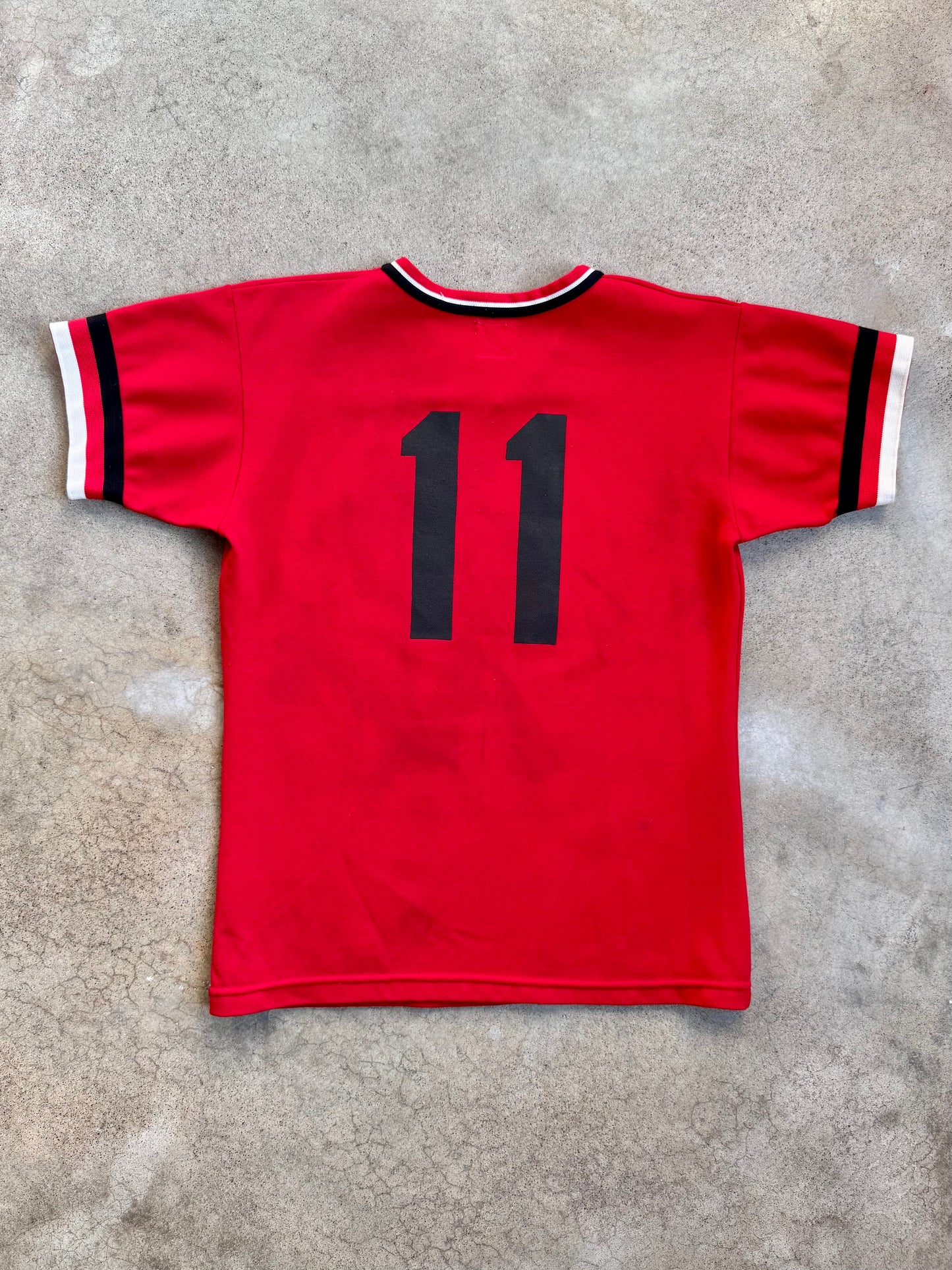 Vintage Felco Schoeppner Construction Red Baseball Jersey | S/M