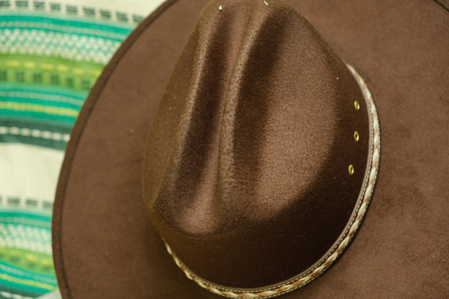 Vintage 1980s Pigalle Brown Cowboy Hat