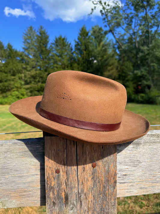 Vintage 1980s Banana Republic Brown Felt Wool Fedora