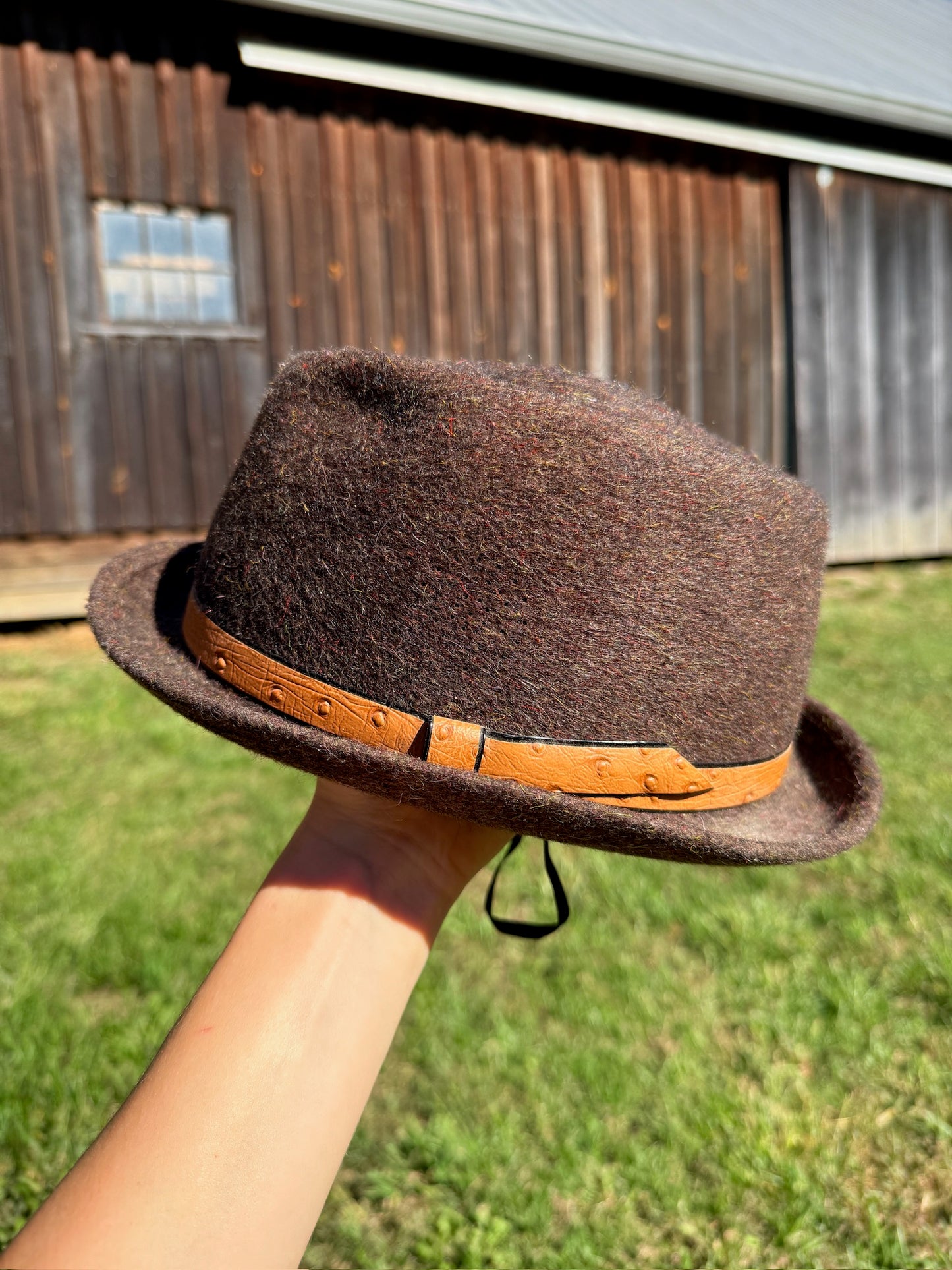 Vintage 1970s River By Farms Wool Equestrian Hat