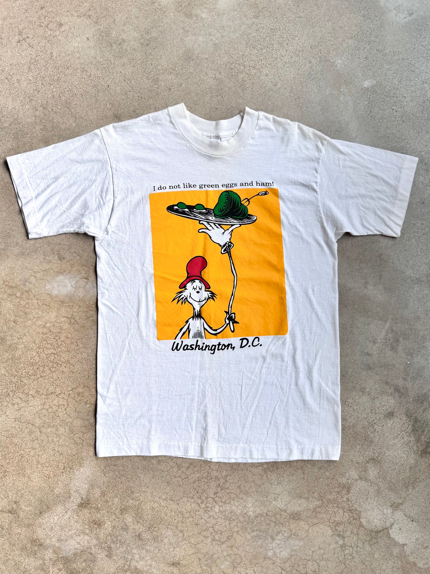 Vintage 1990s Green Eggs & Ham Dr. Seuss Graphic Tee | Medium
