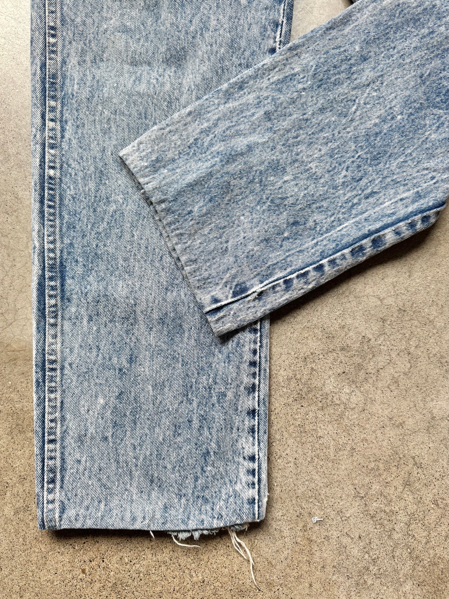 Vintage 1980s Wrangler Acid Wash Straight Leg Jeans | Waist 36”