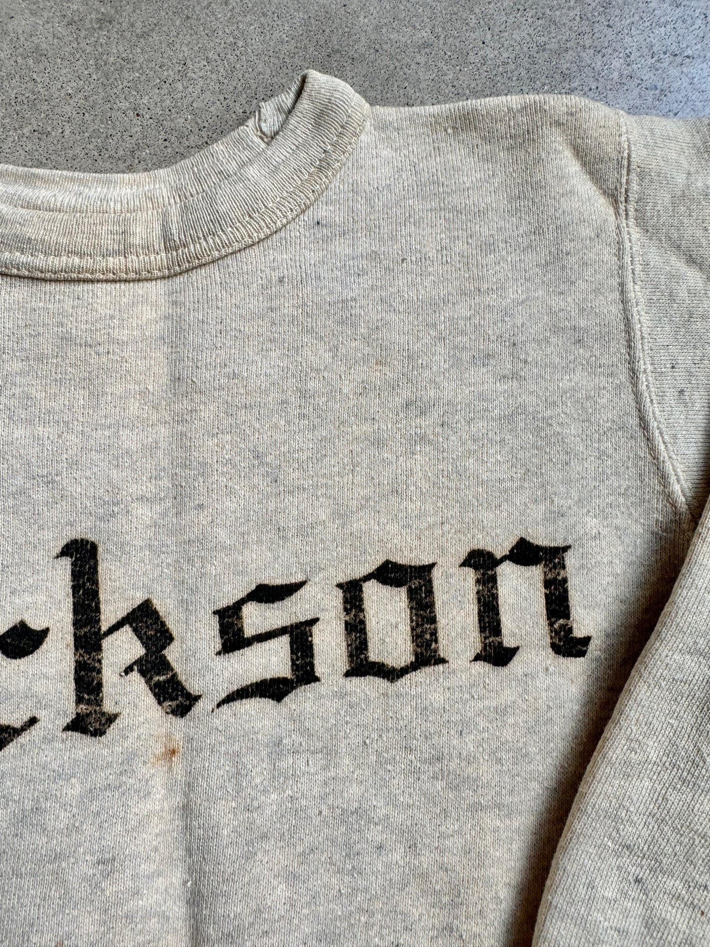Vintage 1940s/50s Jackson School Crewneck Sweatshirt | XS