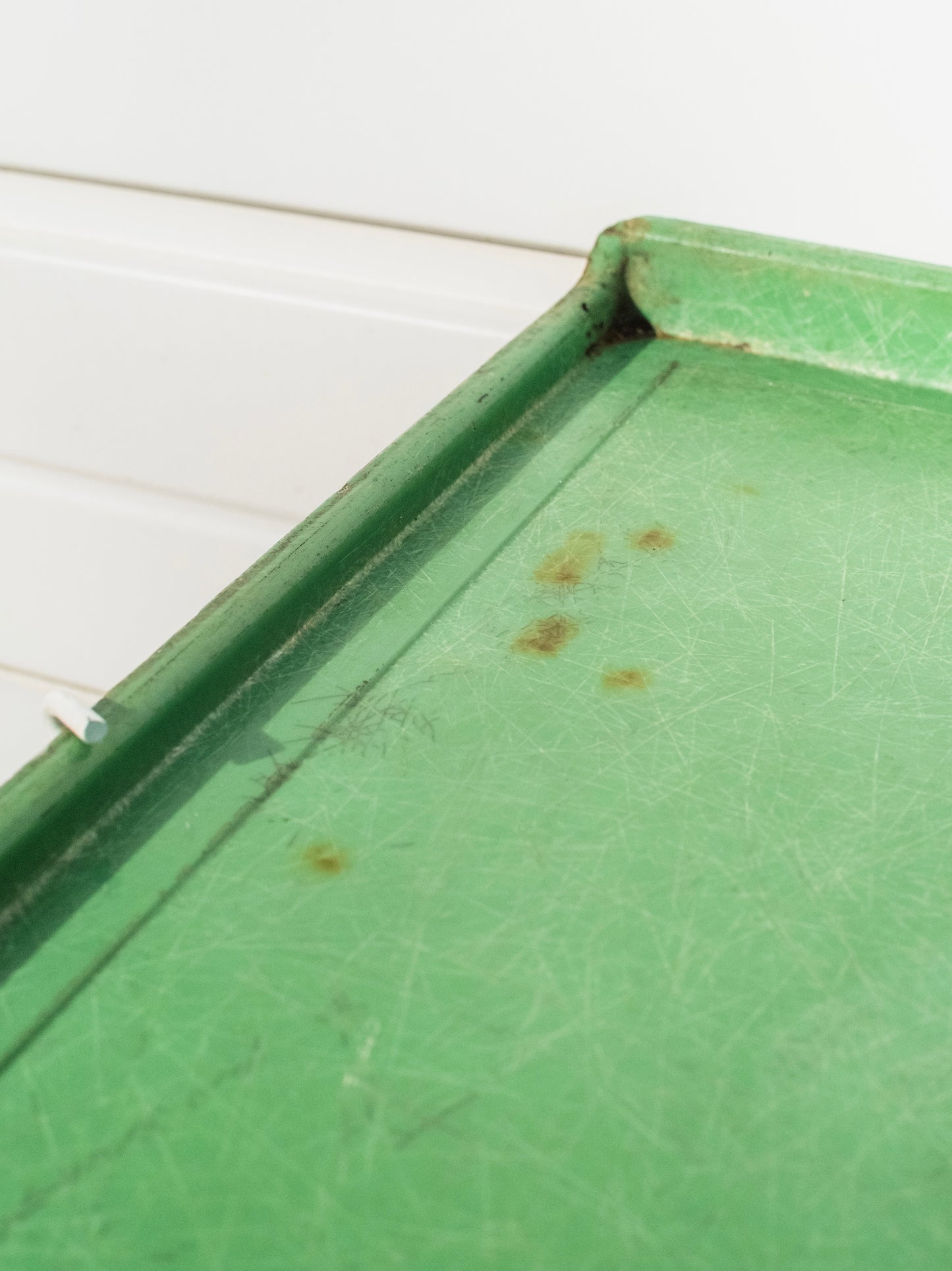 Vintage 1960s "Property of Wonder Bread" Green Metal Tray