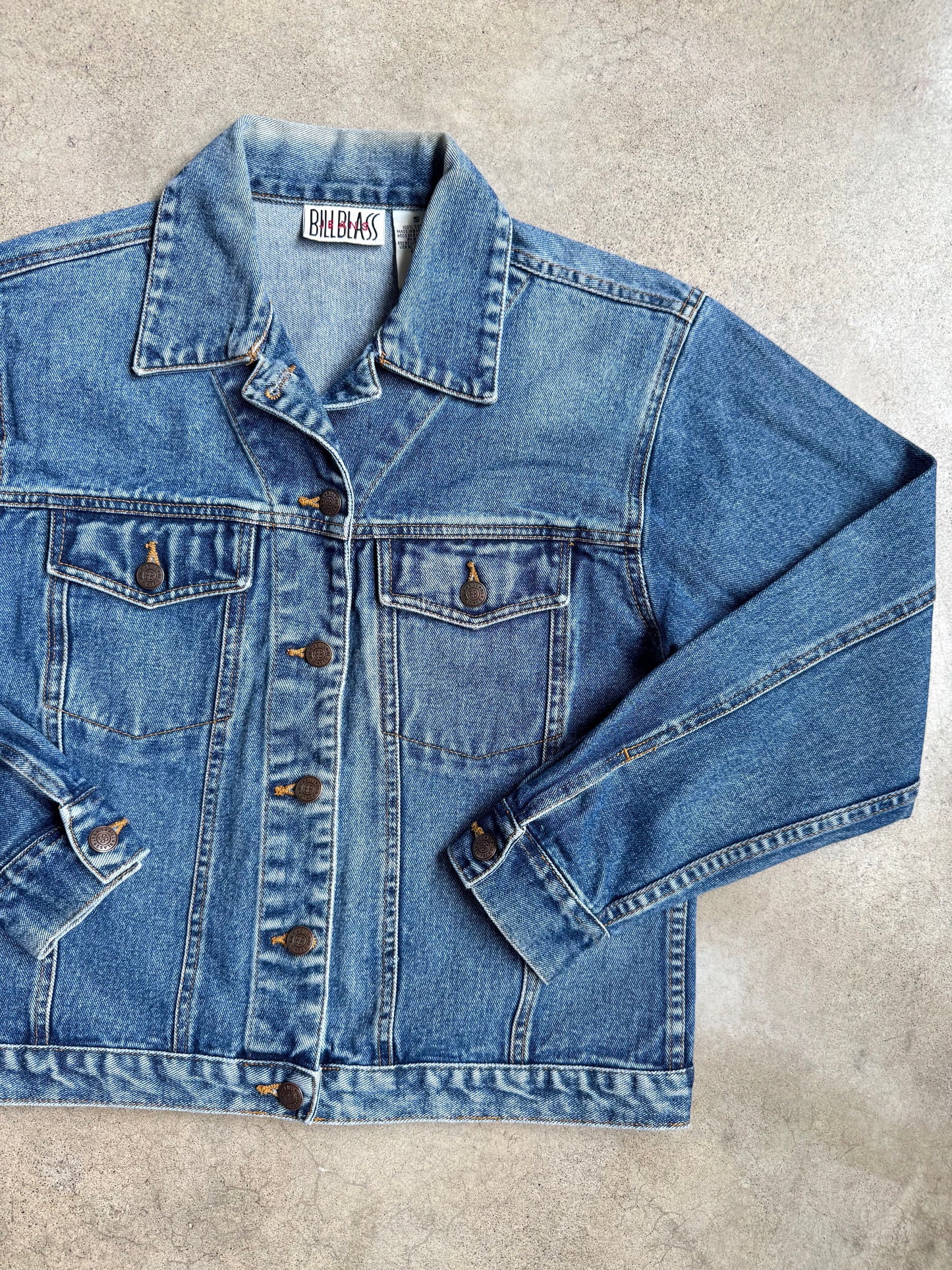 Vintage 1990s Bill Blass Denim Jacket | Small
