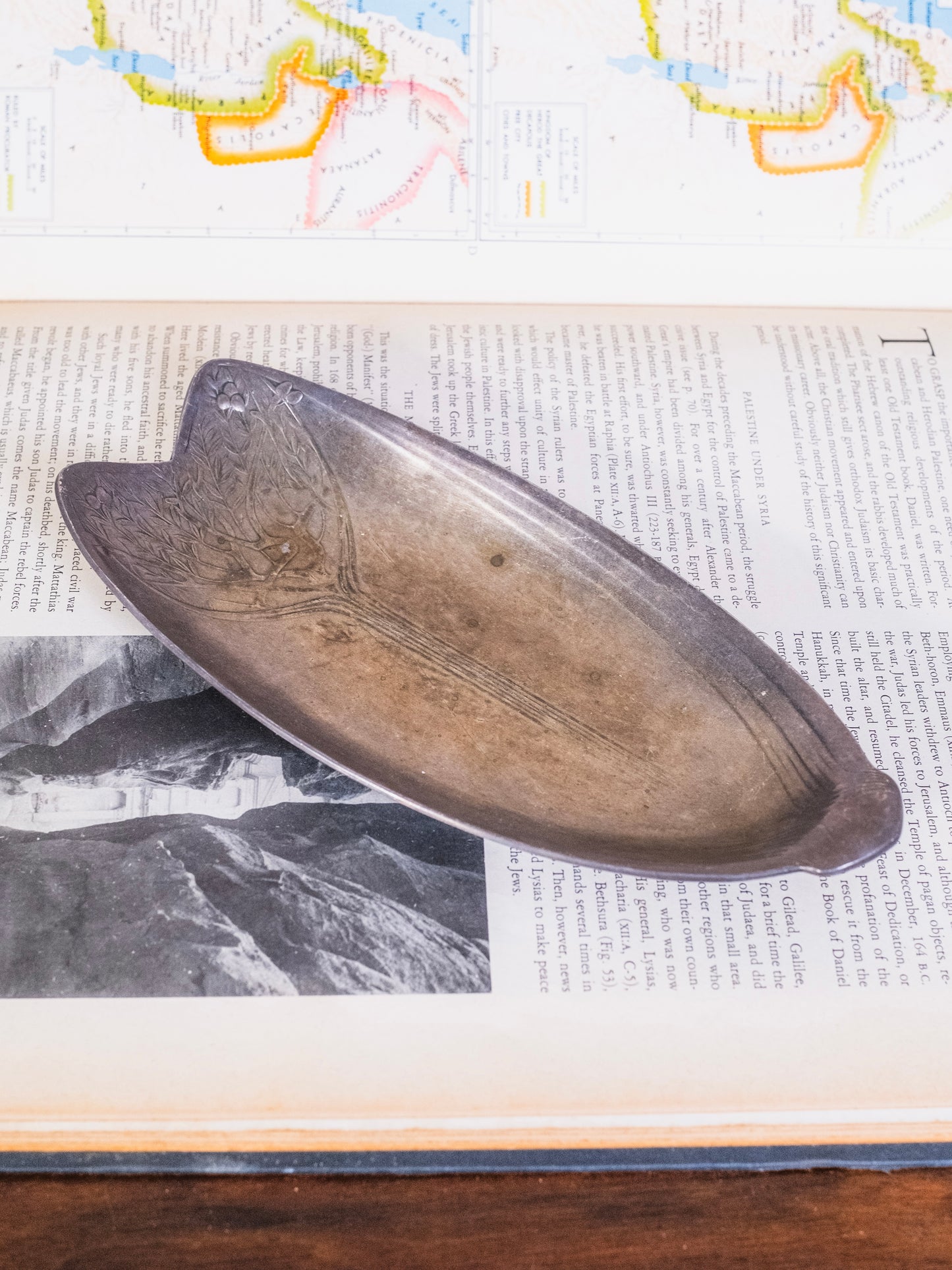 Antique 1900s Art Nouveau "Tree of Life" Christofle Gallia Silver-Plated Apértif Dish