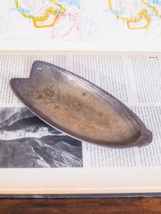 Antique 1900s Art Nouveau "Tree of Life" Christofle Gallia Silver-Plated Apértif Dish