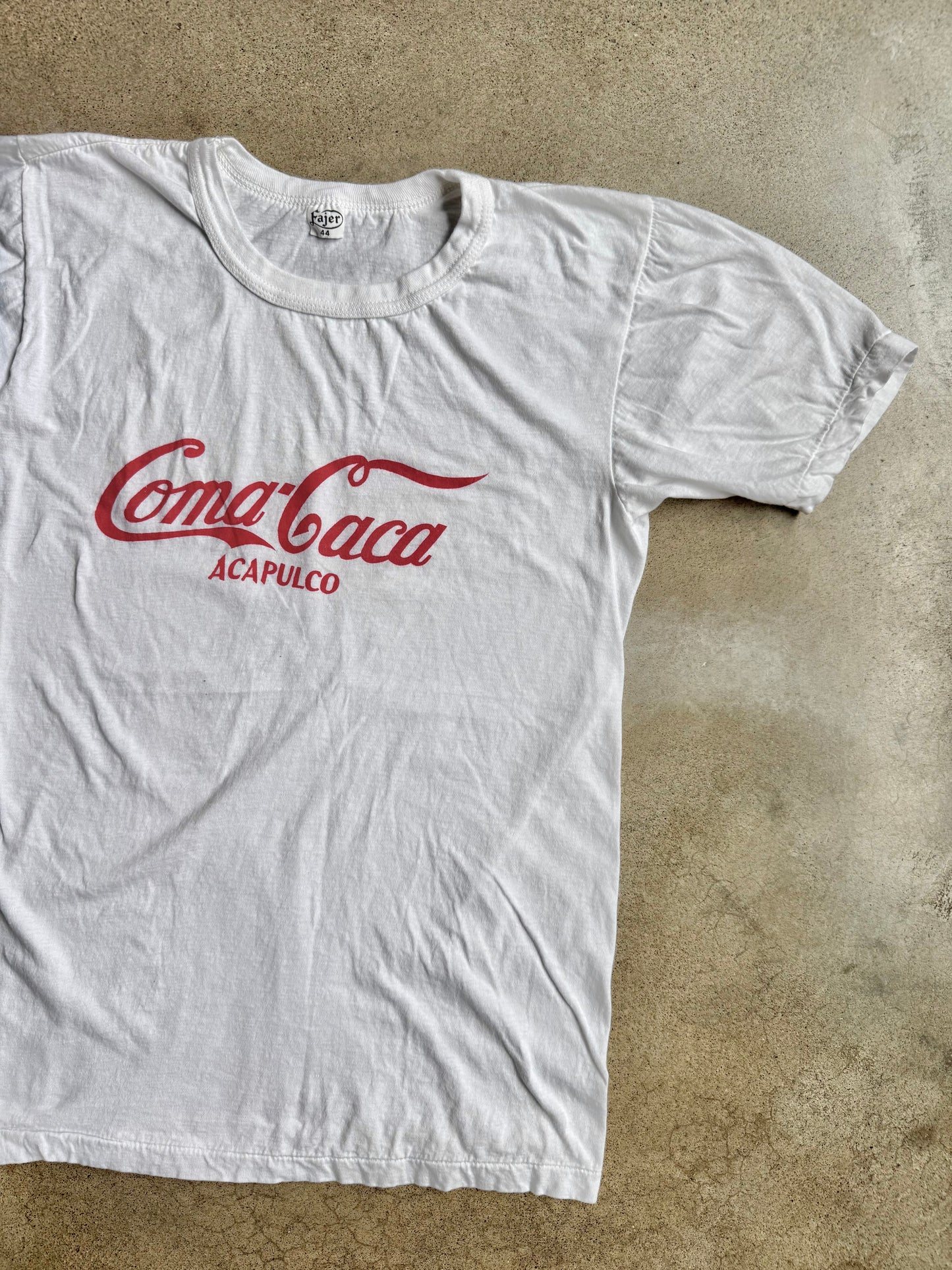 Vintage “Coma-Caca” Acapulco Mexico Coke Parody Graphic Tee | Medium