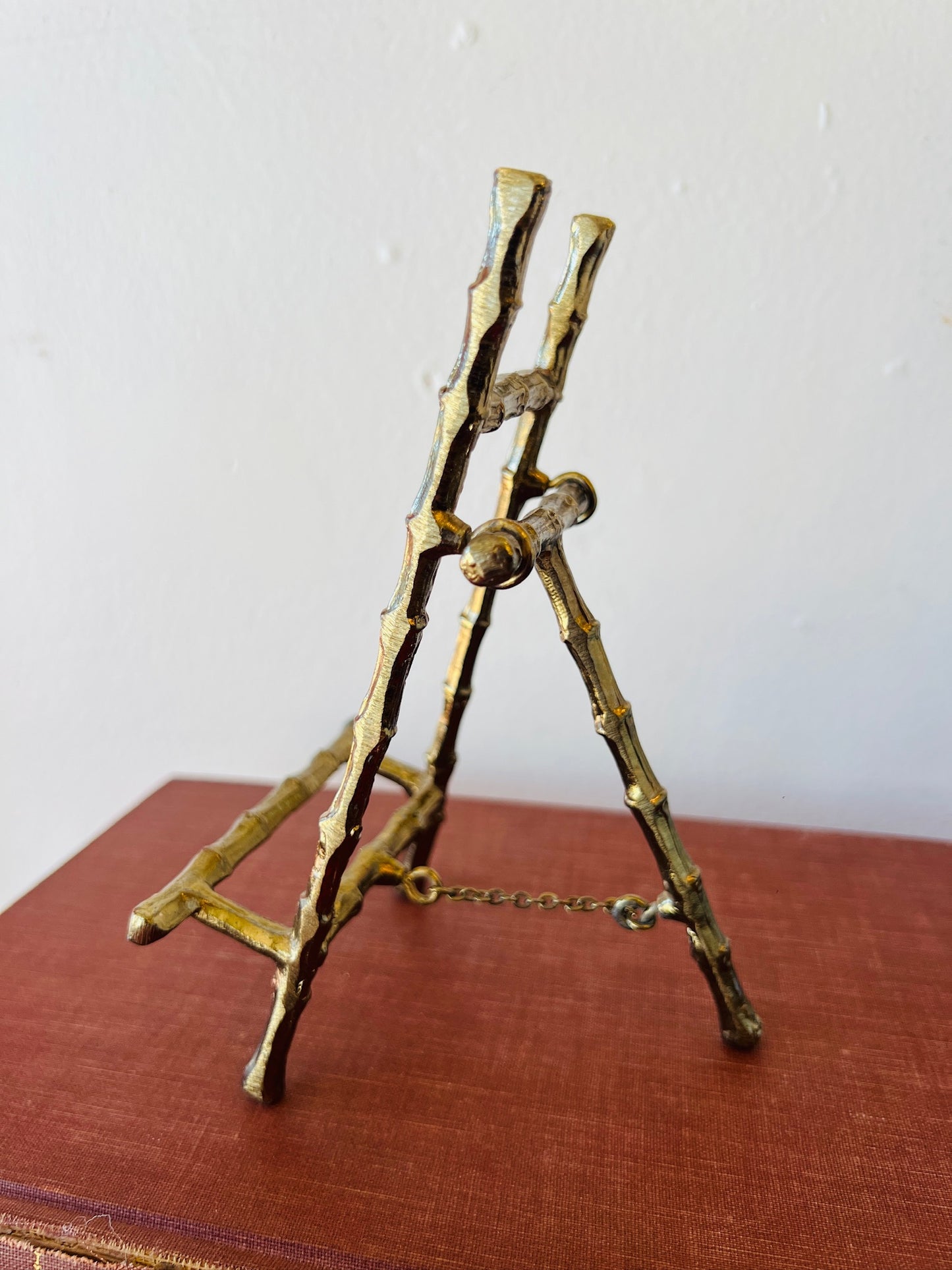 Vintage Small Brass Easel Display Stand