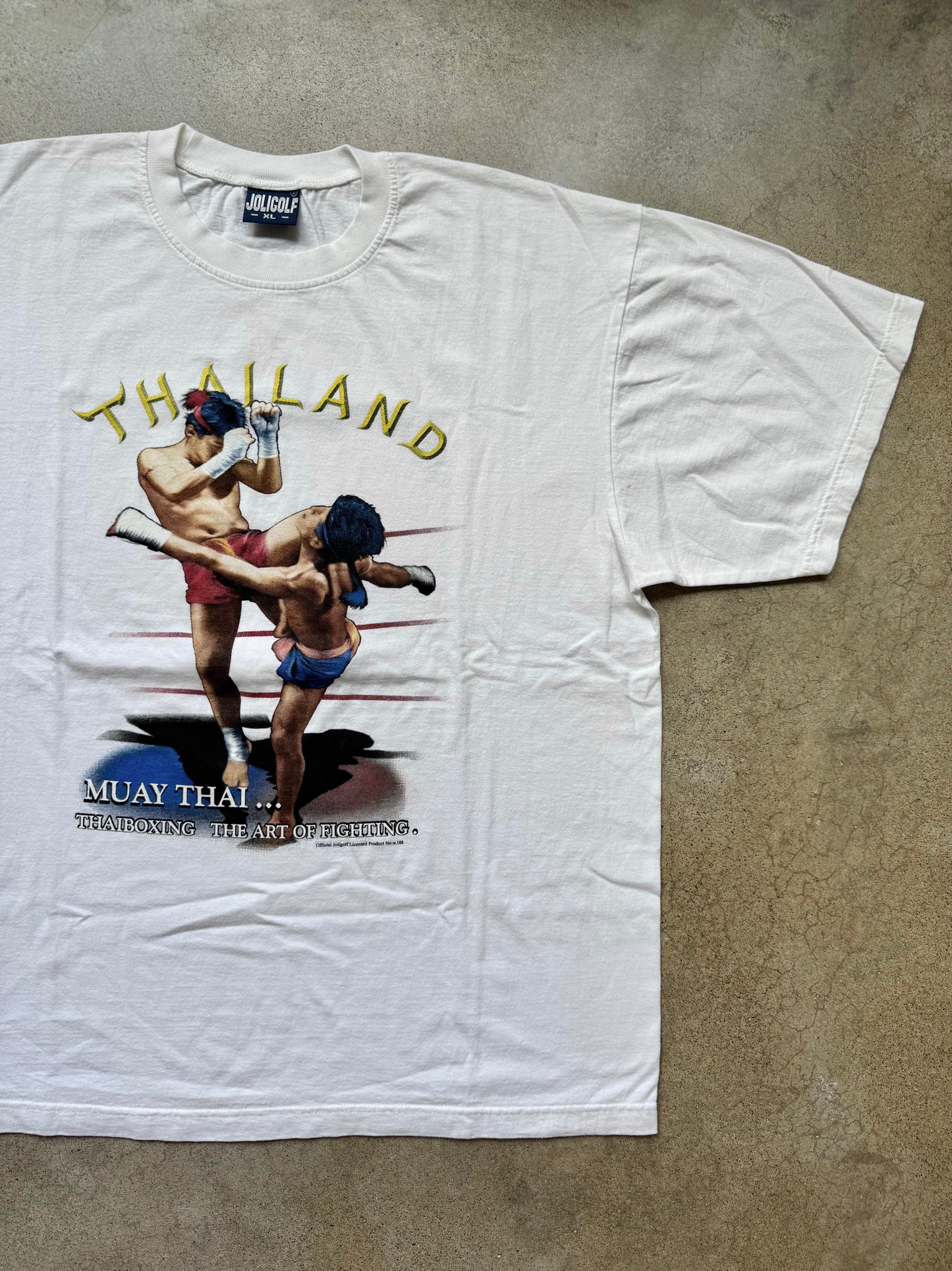 Vintage Joligolf Thailand Muay Thai Graphic Tee | XL