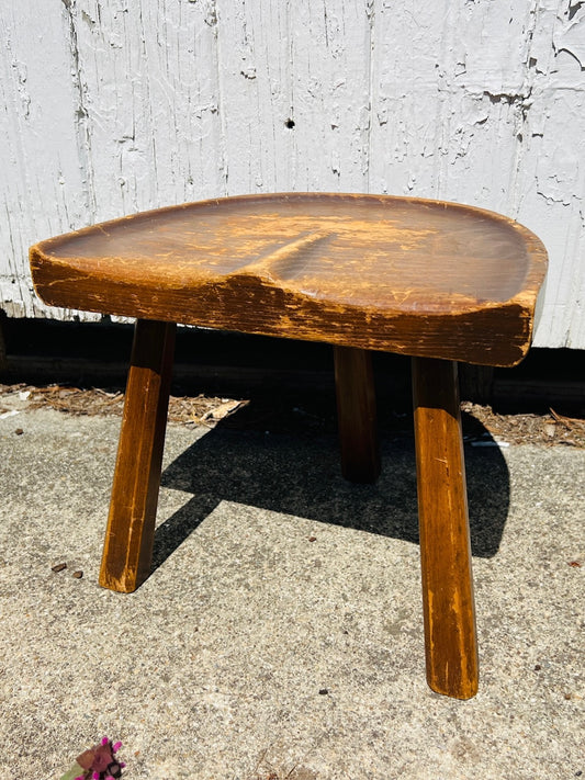 Primitive Wood Milking Stool