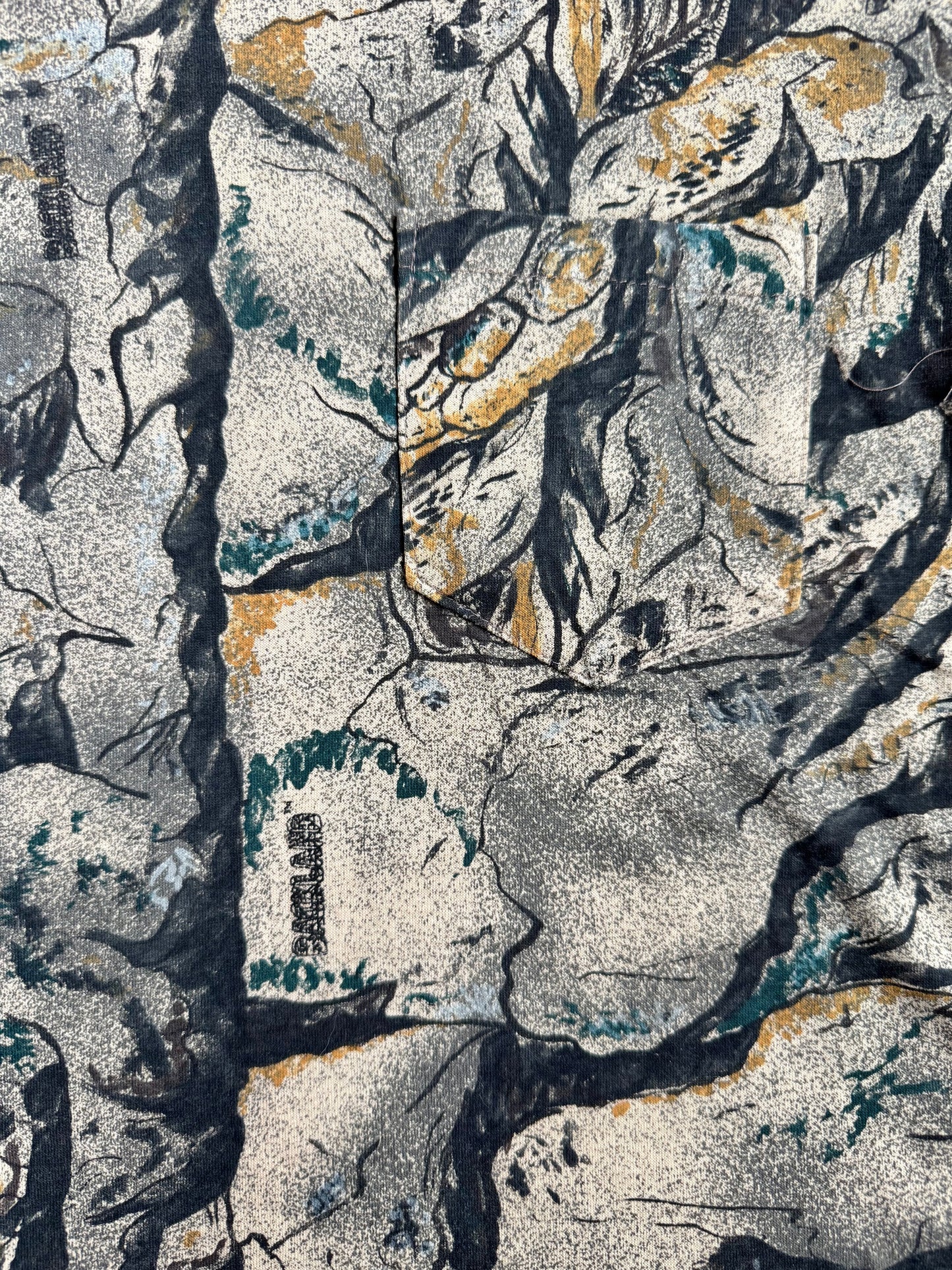 Vintage 1980s Backland Camo Pocket Tee | Medium