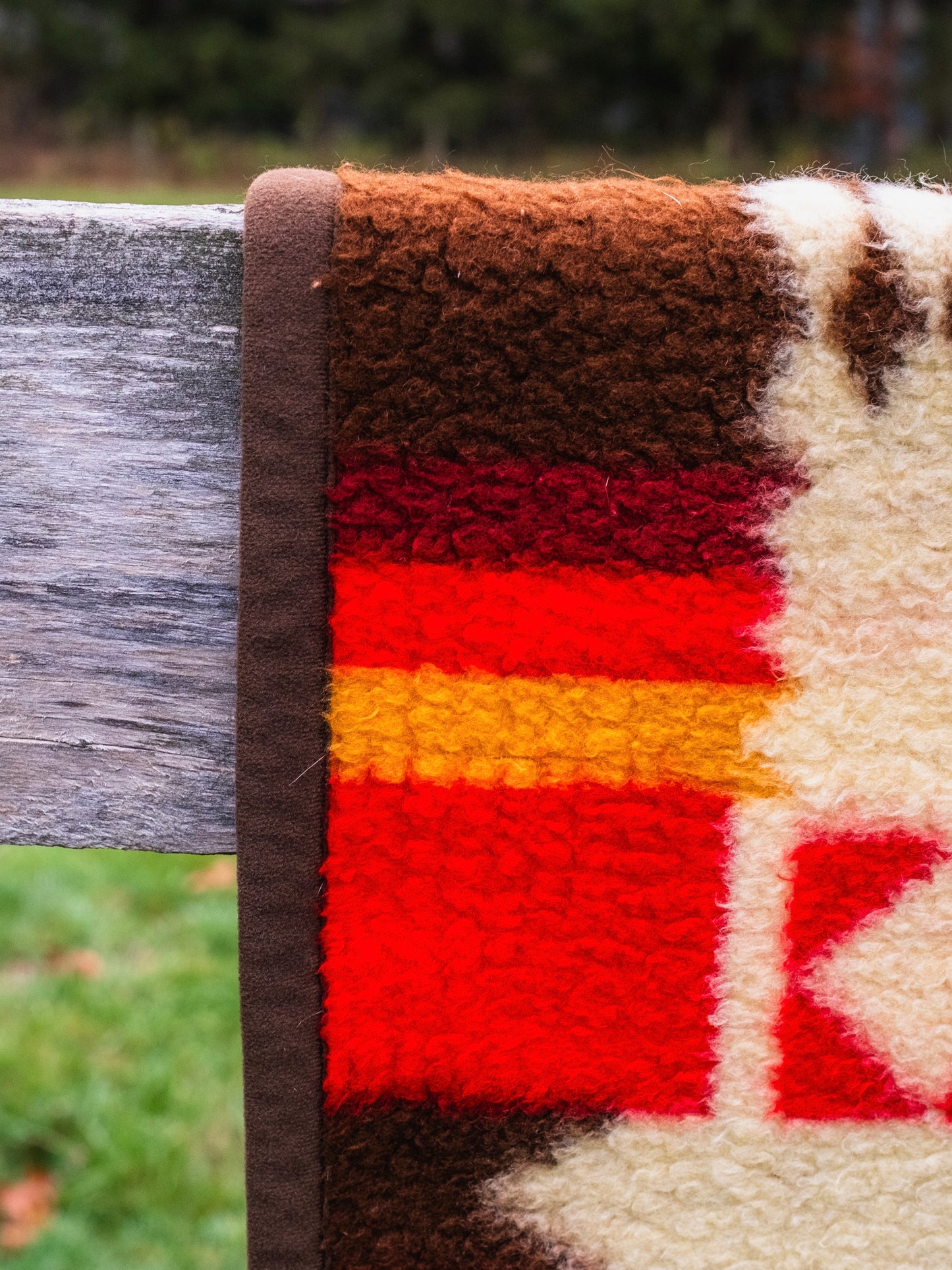 Vintage 1960s Cannon Ibena Southwest Pattern Blanket