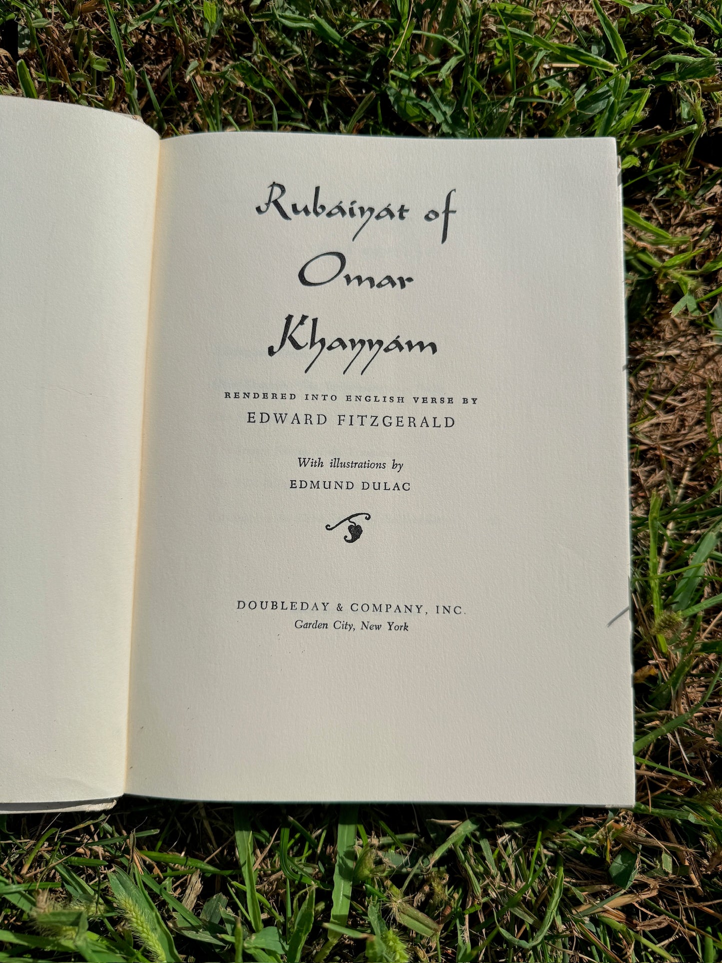 Vintage 1950s Rubaiyat of Omar Khayyam Hardcover Book
