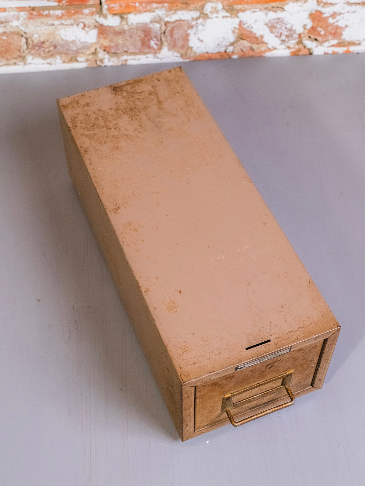 Vintage Steelmaster Metal Card File Box