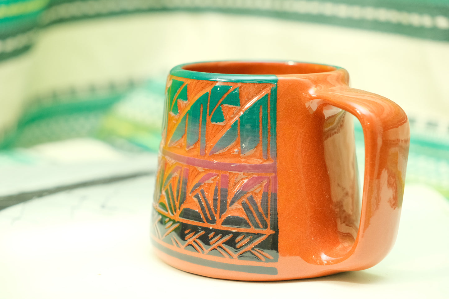 Vintage Mexican Terracotta Mug