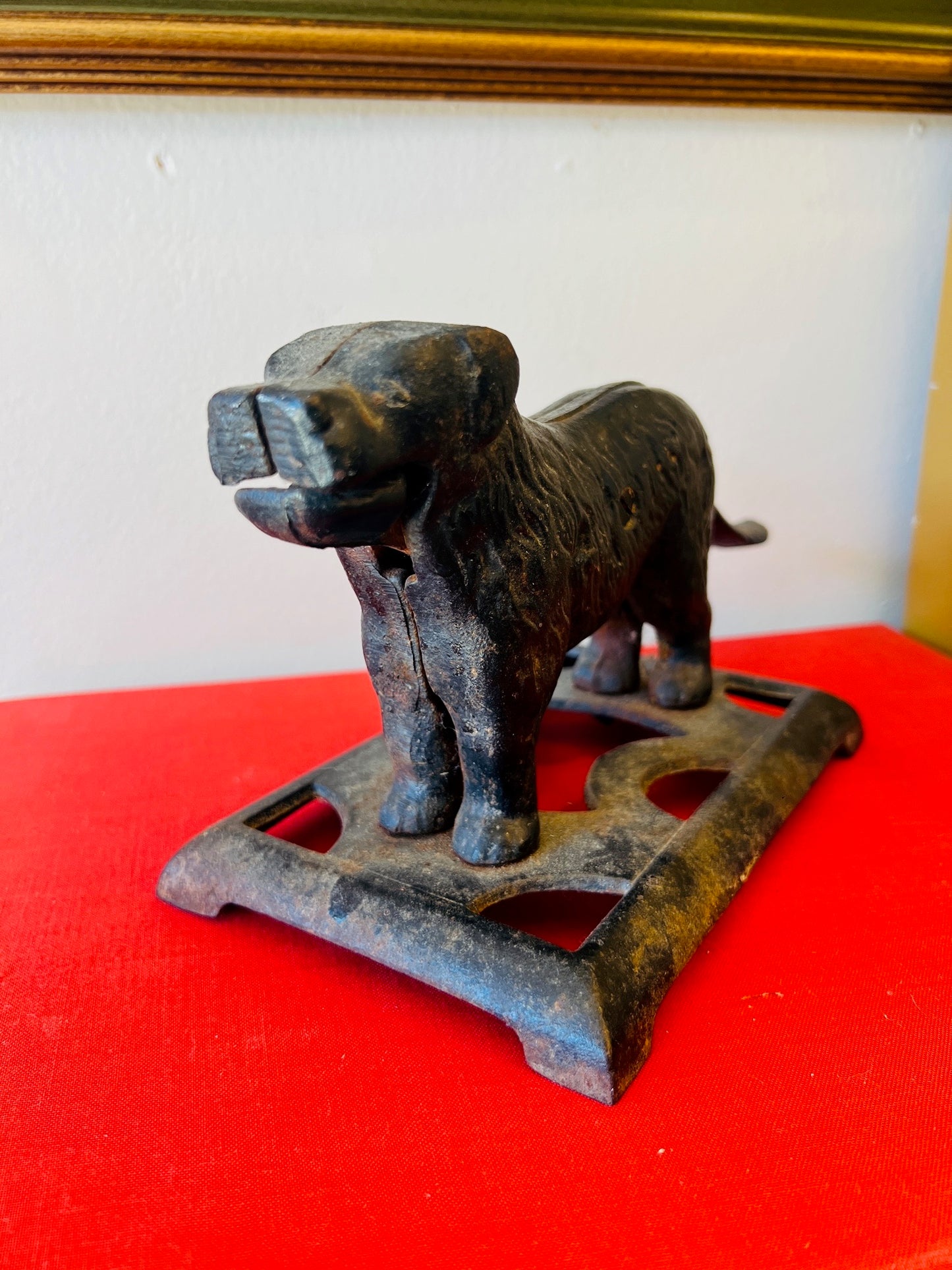 Antique Cast Iron Dog Nutcracker