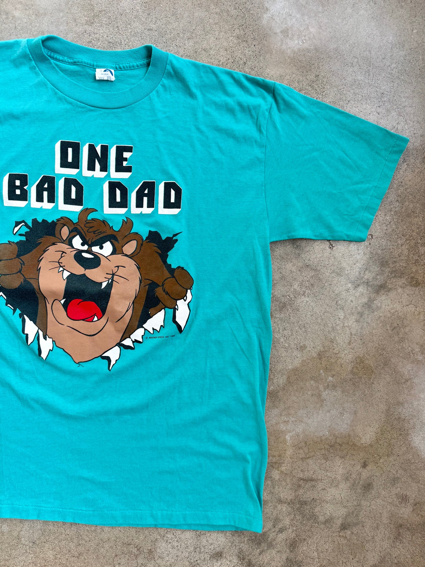 Vintage 1980s “One Bad Dad” Taz Cartoon Graphic Tee | XL