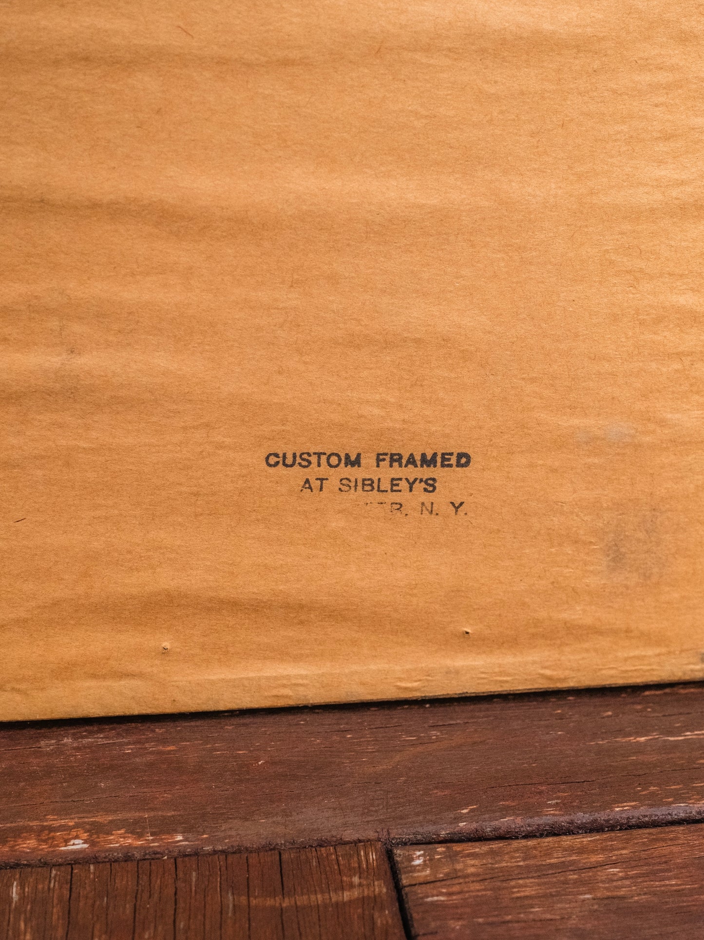 Vintage 1940s/50s Framed "Man on Horse" Etching On Silk Artwork