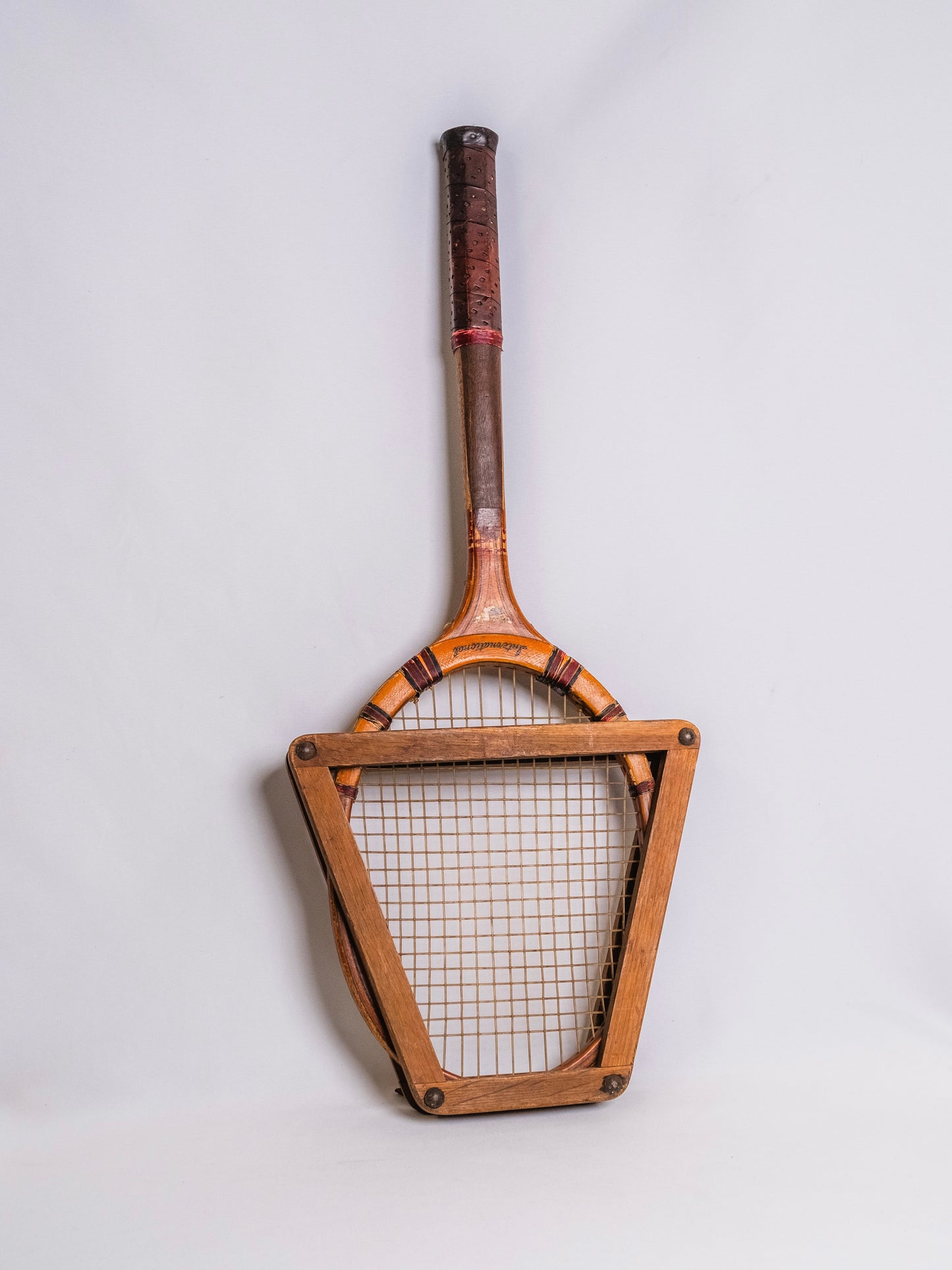 Vintage 1920’s Dunlop Maxply International Wooden Tennis Racket w/ Head Press