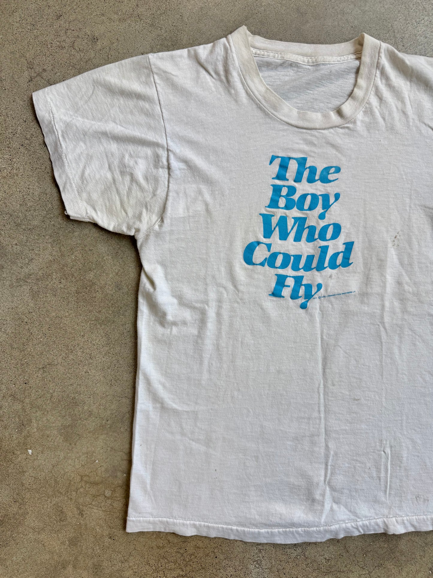 Vintage 1980s "The Boy Who Could Fly" Movie Graphic Tee | Small