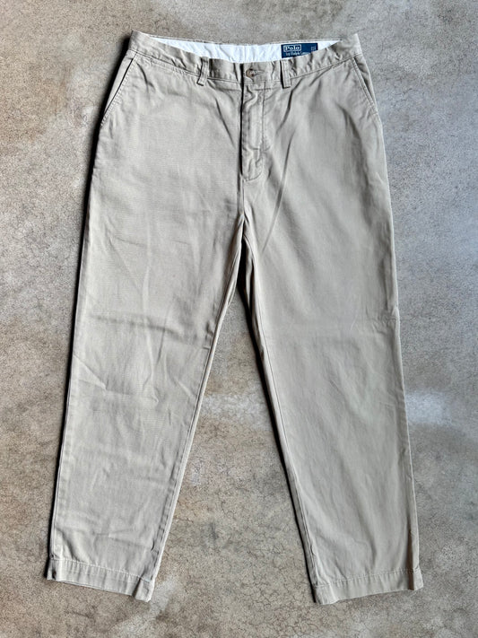 Vintage 1990s Polo Ralph Lauren “Prospect Pant” Khaki Chino Trousers | 34x30