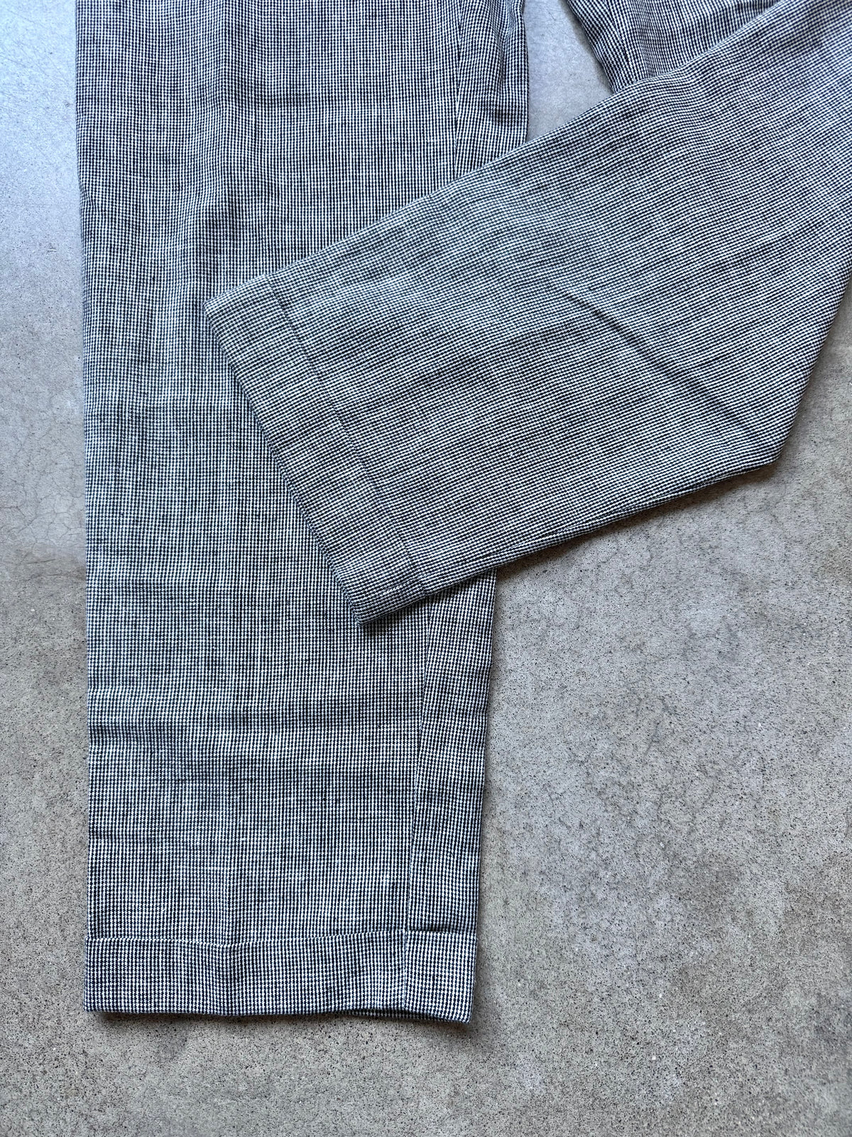 Vintage 1980s/90s Polo Ralph Lauren Houndstooth Pleated Trousers | 32x34