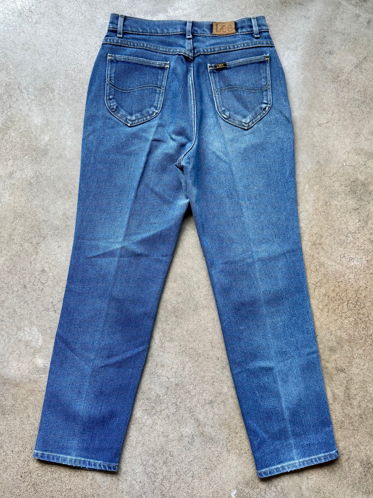 Vintage 1980s Lee Riders Faded Wash High-Waisted Jeans | Waist 28”