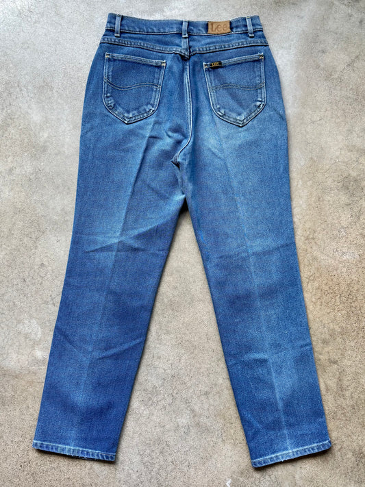 Vintage 1980s Lee Riders Faded Wash High-Waisted Jeans | Waist 28”