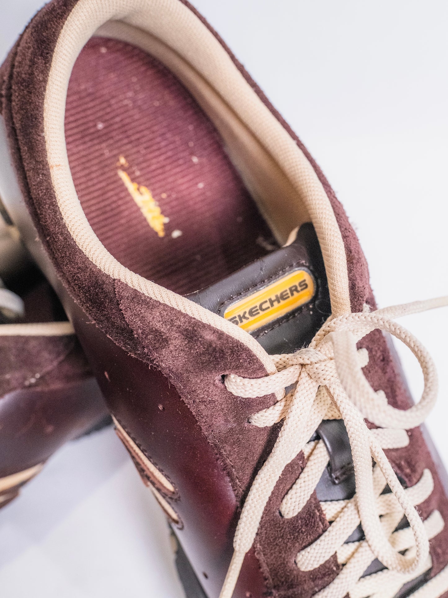 Vintage 1990s Skechers Brown Leather & Suede Sneakers | Women’s 10