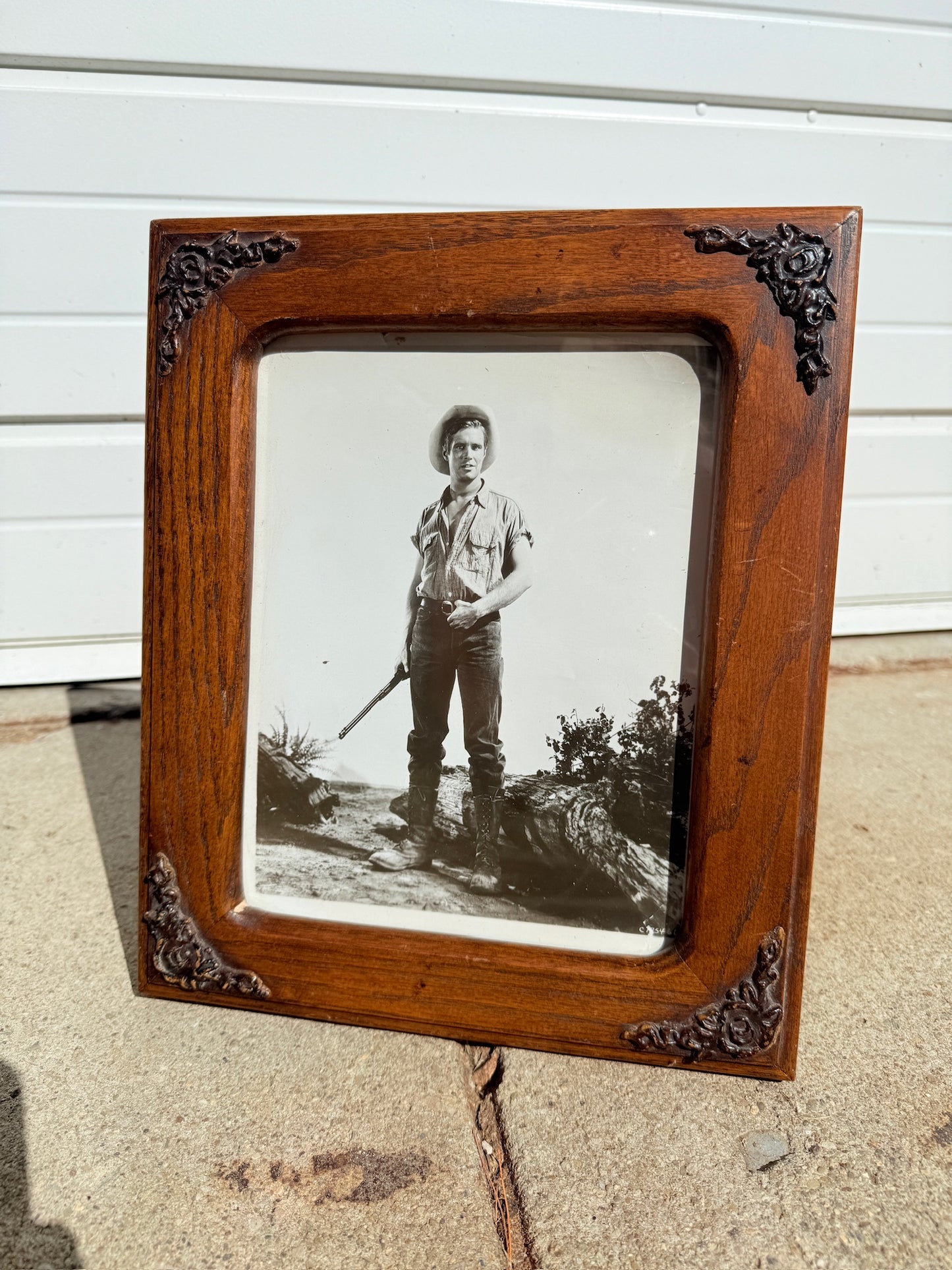 Vintage 1960s Wood Framed Original "Home from the Hill" George Peppard Movie Test Photograph