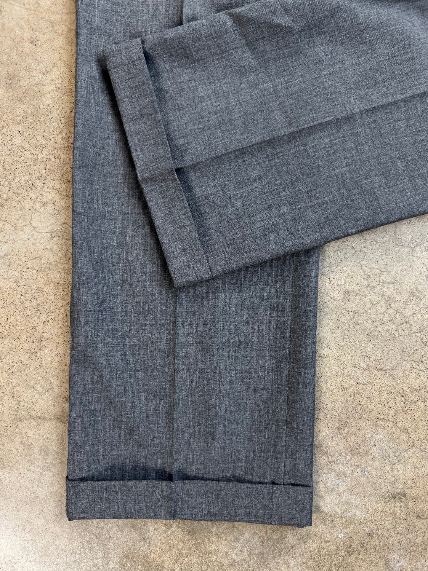 Vintage 1950s Ben Silver by Corbin Grey Pleated Dress Pants | Waist 32”