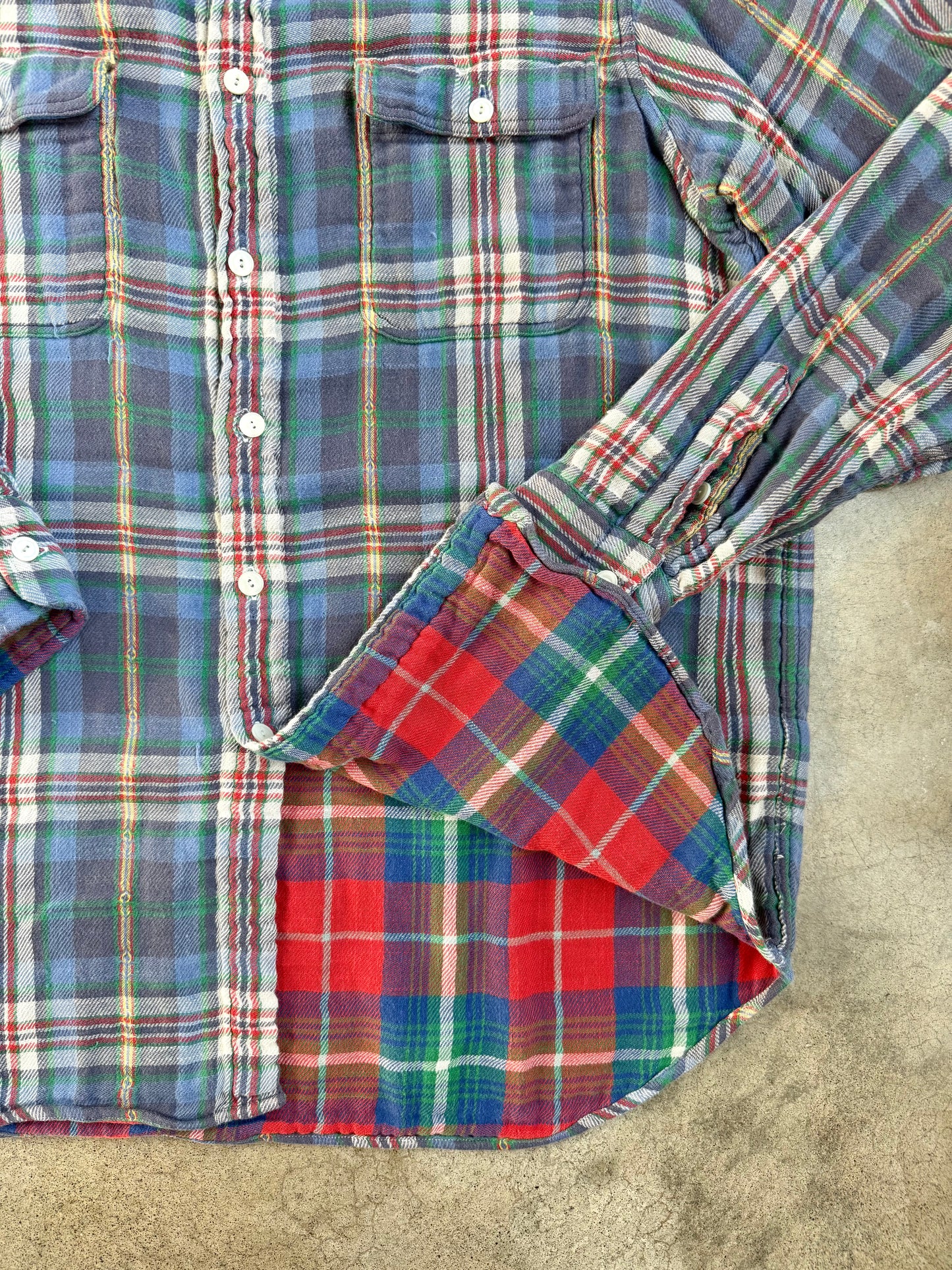 Polo Ralph Lauren Southwestern Plaid Cotton Flannel Button-Up Shirt | XL