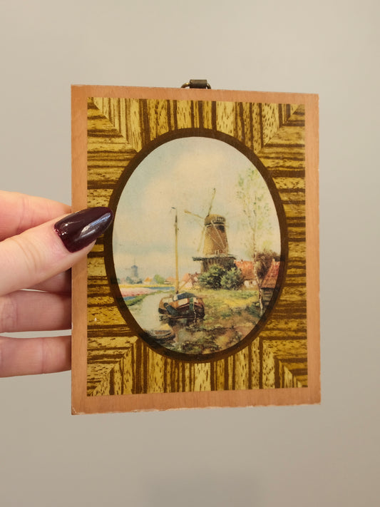 Wood Wall Hanging: Dutch Windmill