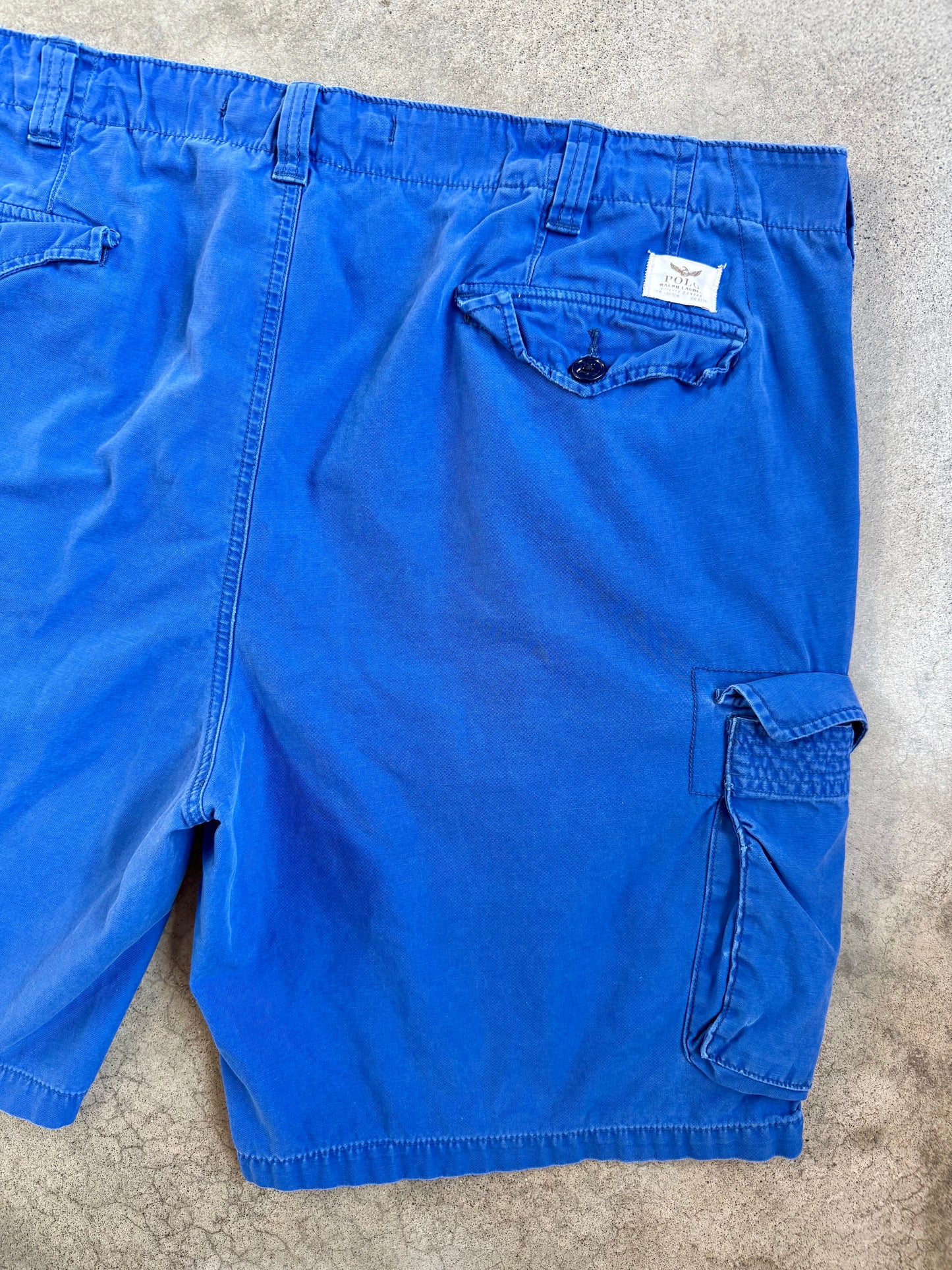Polo Ralph Lauren Cobalt Blue Cotton Cargo Utility Shorts | 46B