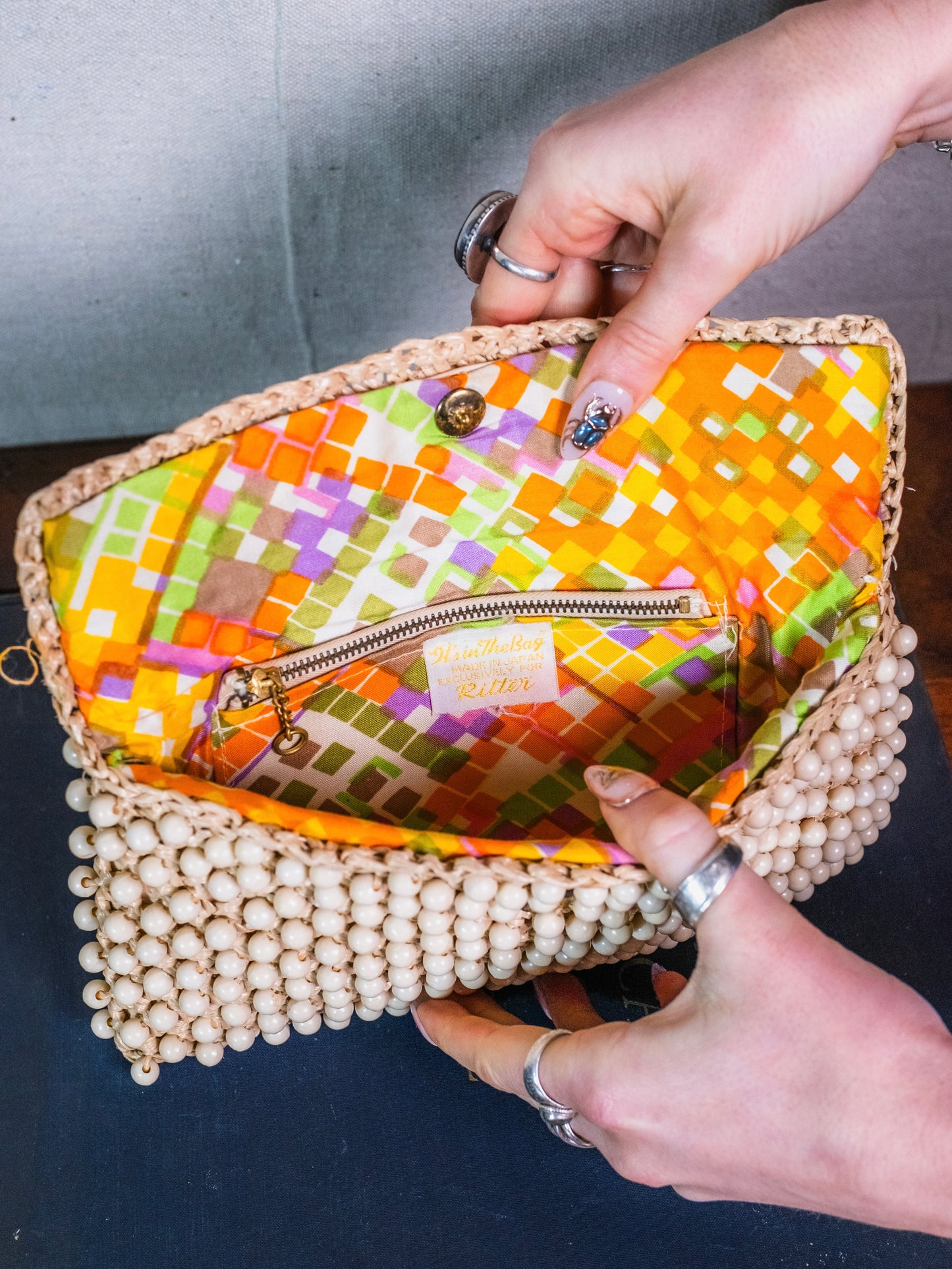 Vintage 1950s Ritter “It’s in the Bag” Beaded Clutch