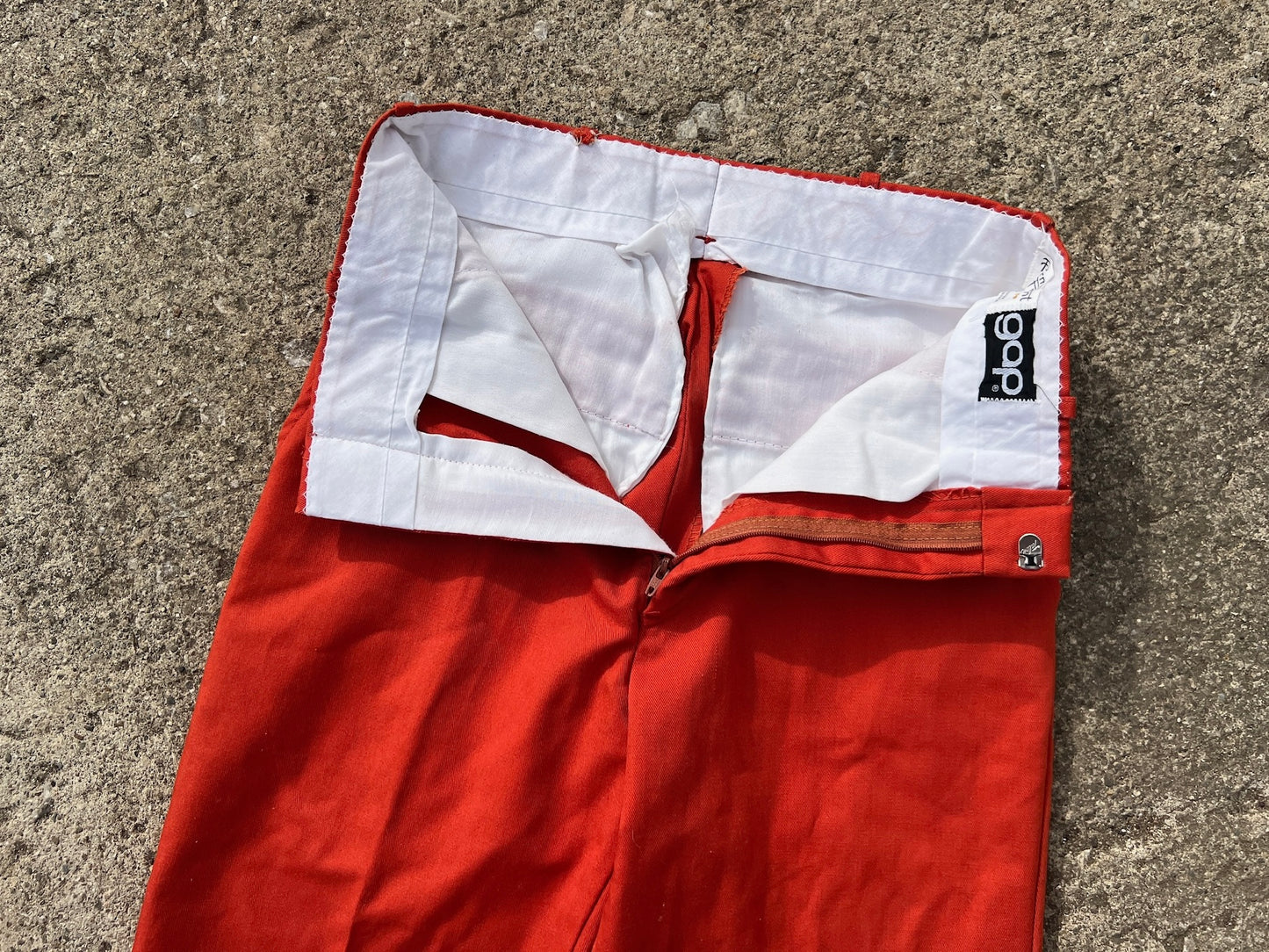 Vintage 1970s Gap Orange Trousers | Waist 25”