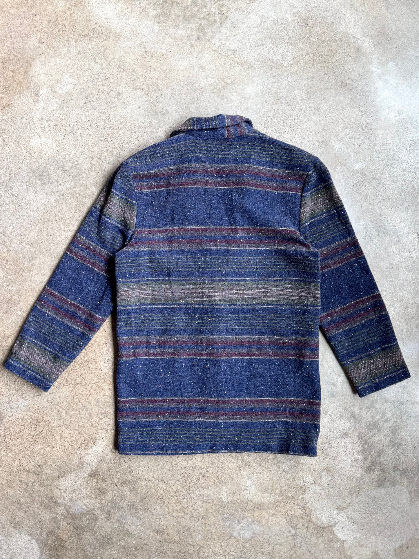 Vintage 1980s Southwest Speckled Stripe Wool-Blend Blazer | M/L